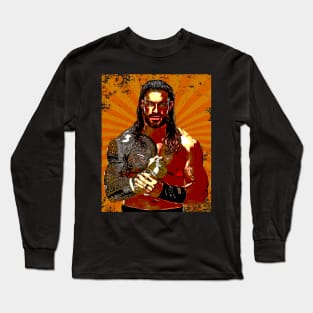 Roman Reigns // Retro Comics Style Long Sleeve T-Shirt